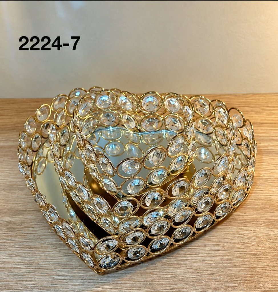 صواني قلب كريستال 2224-7