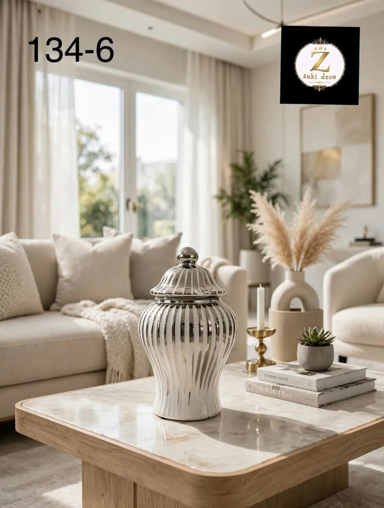VASE POTICHE ARGENT 134-6
