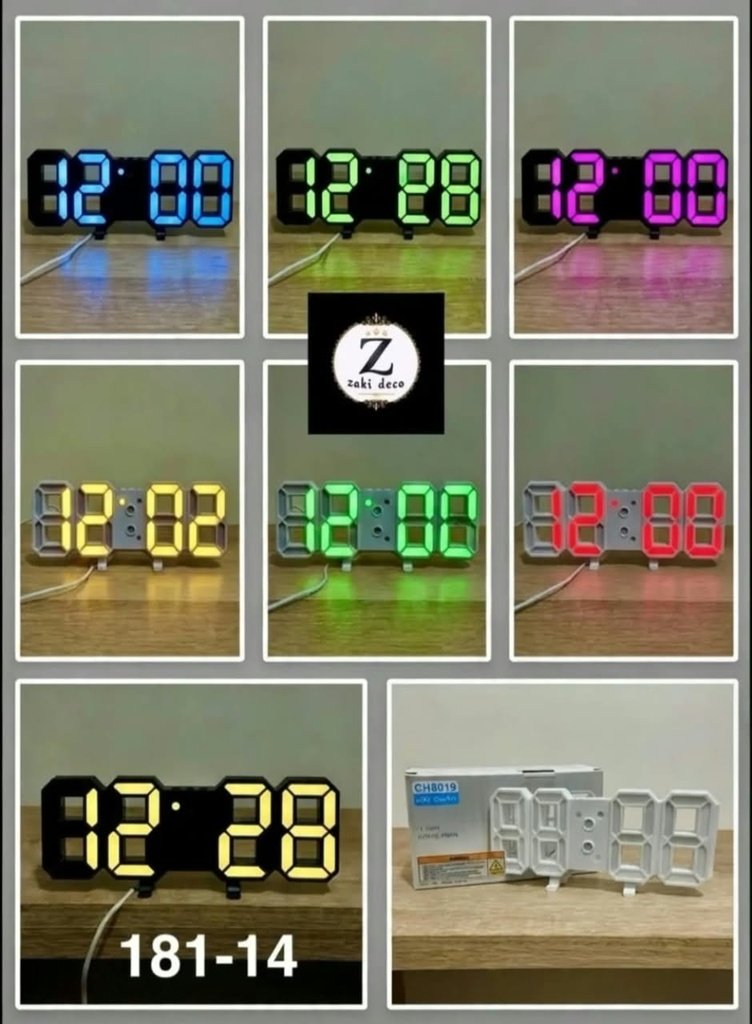 HORLOGE DIGITALE LED 3D 181-14
