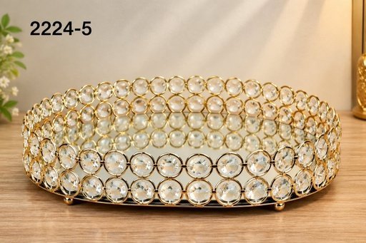 [2224-5] PLATEAU CRISTAL ROND 2224-5