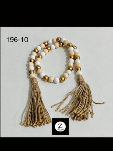 [196-10] SEBHA DÉCORATIVE BLANC & OR 196-10