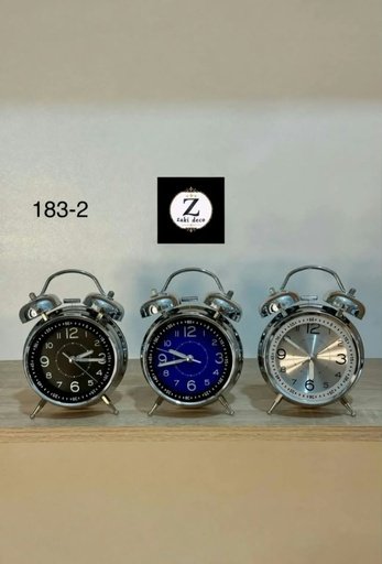 [183-2] RÉVEIL DOUBLE CLOCHE CHROMÉ 183-2